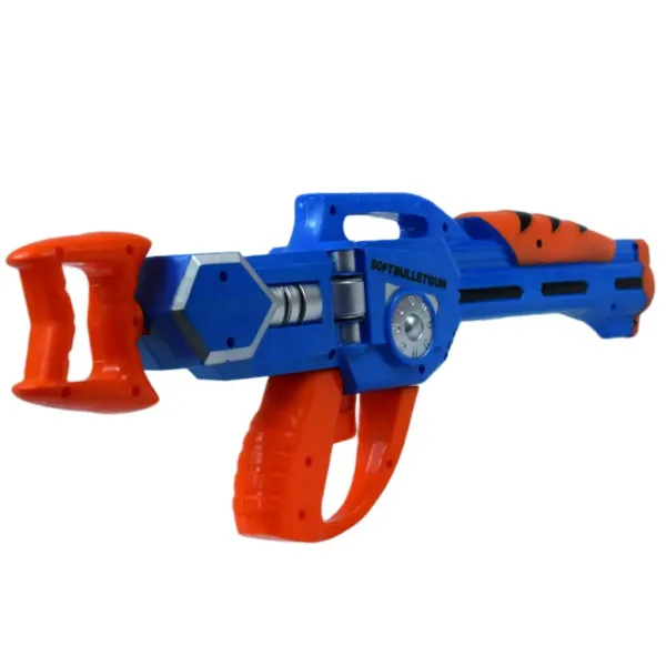 Dart Blaster: Ręczna wyrzutnia gąbkowych strzałek o zasięgu 10 metrów, długość 46 cm zdjęcie 2