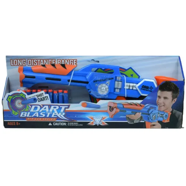 Dart Blaster: Ręczna wyrzutnia gąbkowych strzałek o zasięgu 10 metrów, długość 46 cm zdjęcie 7