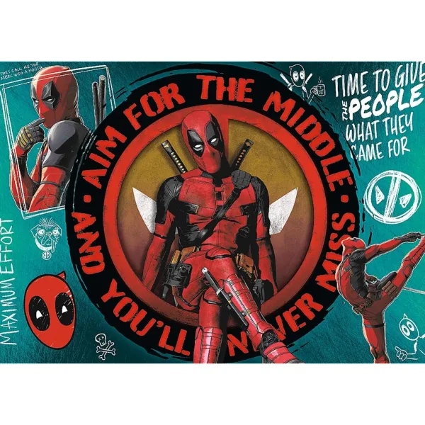 Deadpool Chaos, żarty i katany 1000-elementowa układanka Premium Plus Quality - Trefl zdjęcie 2
