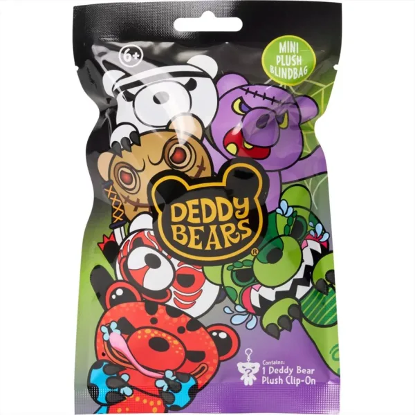 Deddy Bear niespodziankowy pluszak do przypięcia, seria 5 - różne wzory, 1 szt. zdjęcie 2
