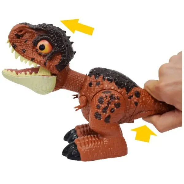 Dino World: Słodki T-Rex, mały dinozaur z efektami dźwiękowymi 25 cm zdjęcie 4