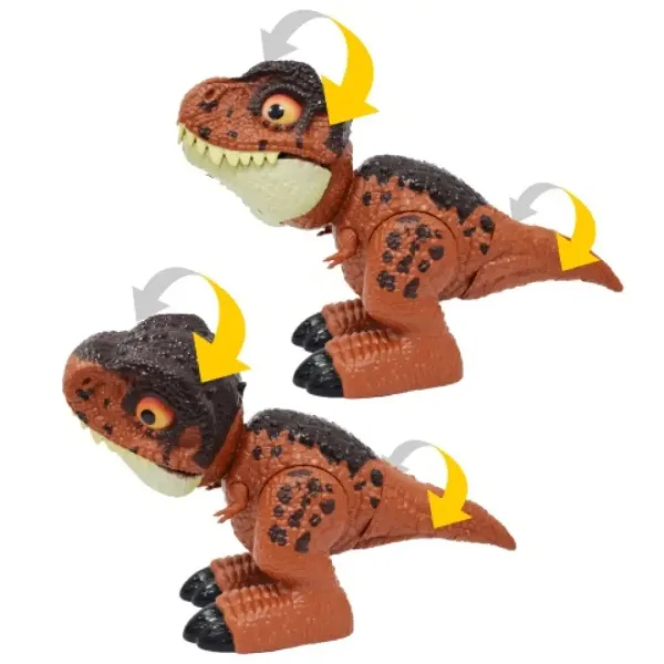 Dino World: Słodki T-Rex, mały dinozaur z efektami dźwiękowymi 25 cm zdjęcie 5