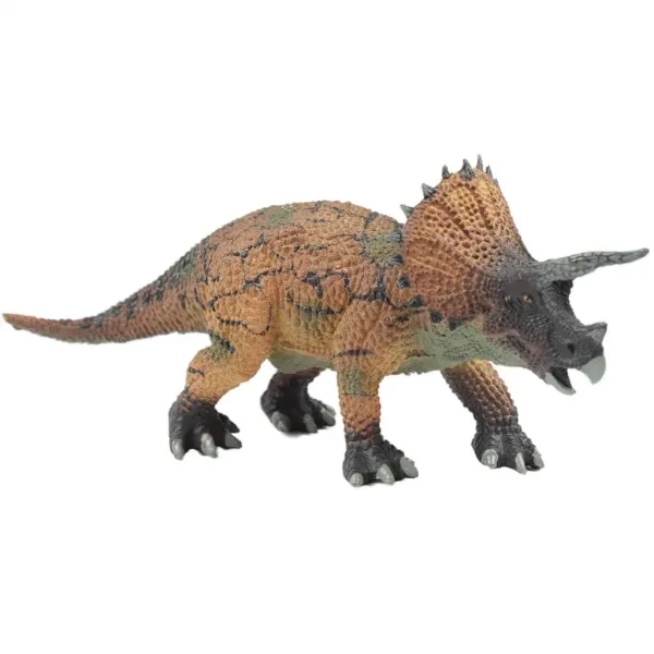 Dino World: Szczegółowo wykonana 16 cm figura dinozaura Triceratops w ozdobnym opakowaniu zdjęcie 2