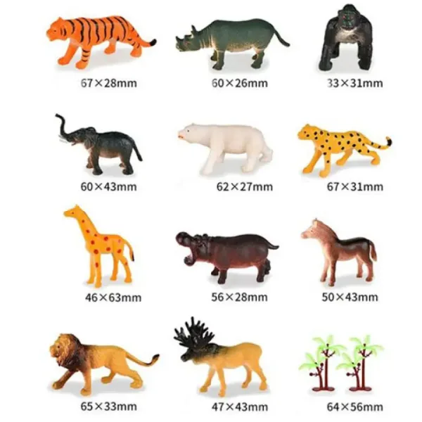 Dino World: Zestaw figurek dzikich zwierząt zdjęcie 2