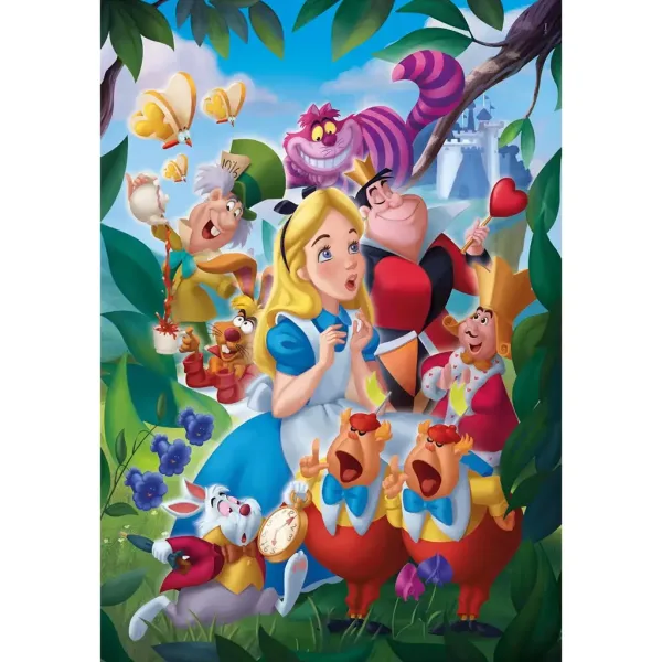 Disney: Alicja w Krainie Czarów 1000-elementowe puzzle - Clementoni zdjęcie 2