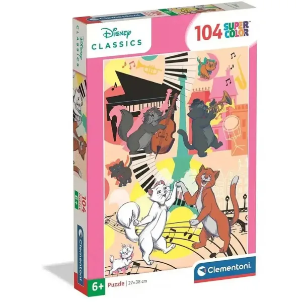 Disney Aryskotraci 104-elementowe puzzle supercolor - Clementoni