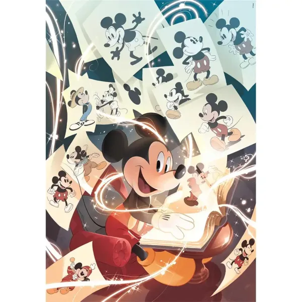 Disney: Klasyczne puzzle Mickey Mouse 1000 elementów Compact 50x70cm - Clementoni zdjęcie 2