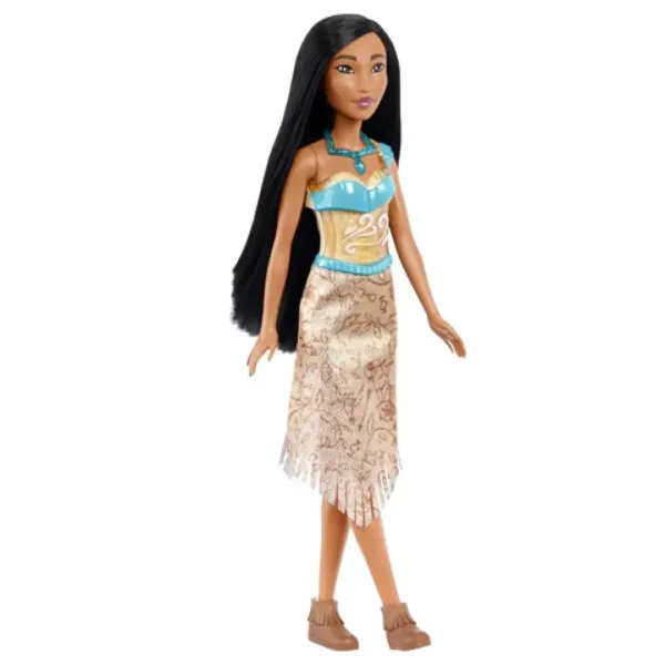Disney Księżniczki: Błyszcząca lalka księżniczka Pocahontas - Mattel zdjęcie 2