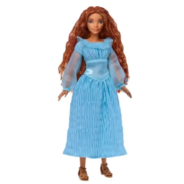 Disney Mała Syrenka: Lalka Ariel w niebieskiej sukience 30 cm - Mattel zdjęcie 2