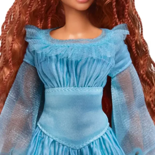 Disney Mała Syrenka: Lalka Ariel w niebieskiej sukience 30 cm - Mattel zdjęcie 4