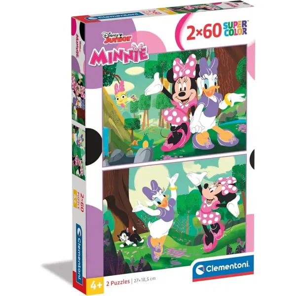 Disney+Minnie+Mouse+2x60+elementów+supercolor+puzzle+-+Clementoni zdjęcie 1
