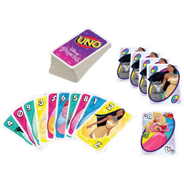 Disney Princess UNO gra karciana - Mattel zdjęcie 4