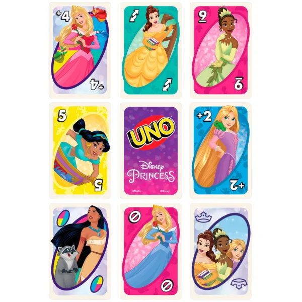 Disney Princess UNO gra karciana - Mattel zdjęcie 5