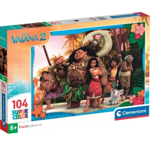 Disney Vaiana 2 104-elementowe puzzle Supercolor - Clementoni zdjęcie 1
