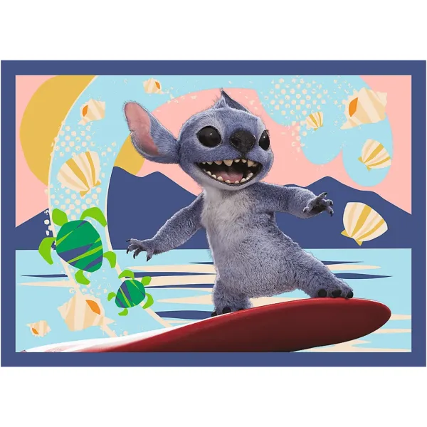Disney: Wakacje Sticha 4 w 1 puzzle - Trefl zdjęcie 4