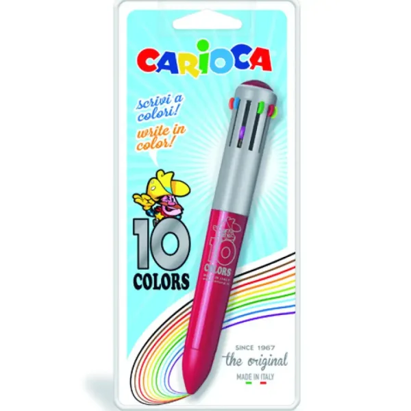 Długopis piszący w 10 kolorach, różne warianty, 1 sztuka - Carioca zdjęcie 1