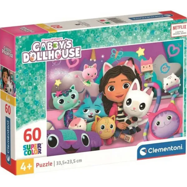 Domek Gabi - 60-elementowe puzzle Supercolor - Clementoni zdjęcie 1