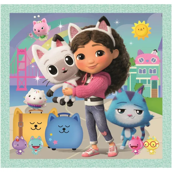 Domek dla lalek Gabi – zestaw 3 x 48 elementów Super Color puzzle – Clementoni zdjęcie 2