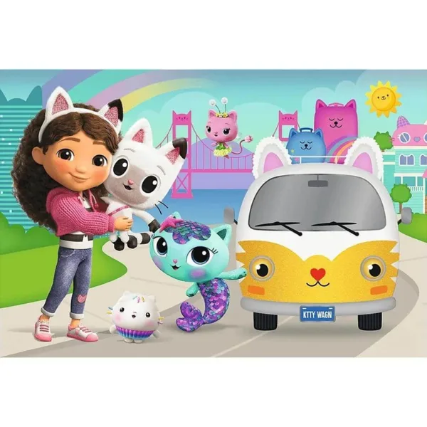 Domek dla lalek Gabi - film - puzzle 60 elementów - Trefl zdjęcie 2
