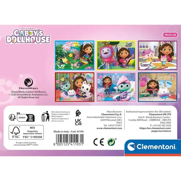 Domek dla lalek Gabi 12-elementowe klocki bajkowe - Clementoni zdjęcie 2