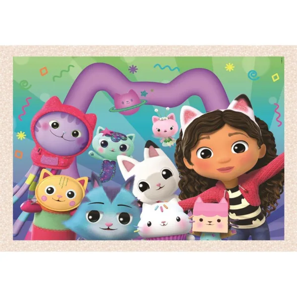 Domek dla lalek Gabi 4 w 1 Supercolor puzzle - Clementoni zdjęcie 2