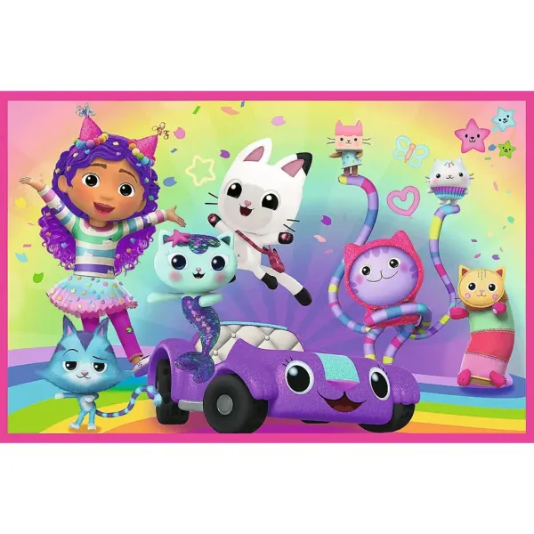Domek dla lalek Gabi z Gabą 2x24 elementy puzzle - Trefl zdjęcie 2