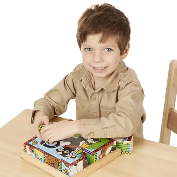 Domowe zwierzęta drewniane klocki układanka - Melissa & Doug zdjęcie 3