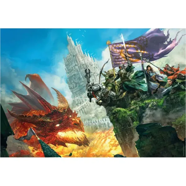 Dungeons & Dragons – Płomienna kraina 500-elementowe puzzle - Clementoni zdjęcie 2