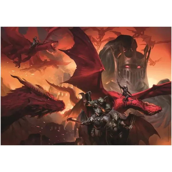 Dungeons & Dragons puzzle 1000 elementów z plakatem - Clementoni zdjęcie 2