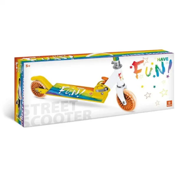 Dwukołowa hulajnoga w tęczowe wzory – Mondo Toys zdjęcie 2