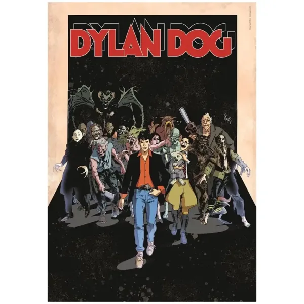 Dylen Dog komiksowe puzzle HQC 1000 elementów z plakatem - Clementoni zdjęcie 2