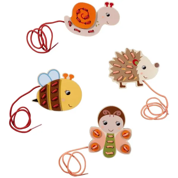 Eichhorn: Drewniana zabawka do nawlekania ze zwierzętami - Simba Toys zdjęcie 2