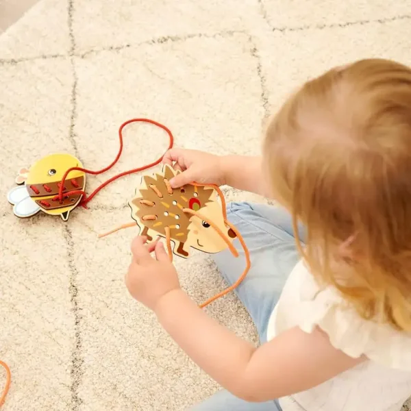 Eichhorn: Drewniana zabawka do nawlekania ze zwierzętami - Simba Toys zdjęcie 5