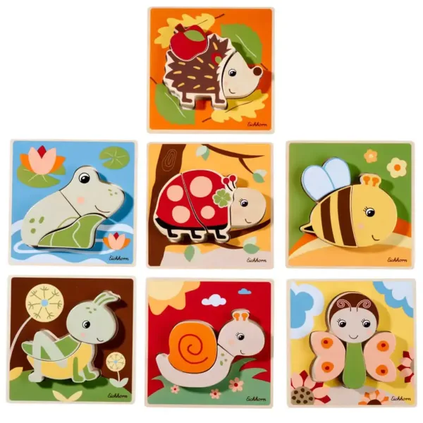 Eichhorn: Drewniane puzzle ze zwierzętami w różnych wariantach 1 sztuka - Simba Toys zdjęcie 2