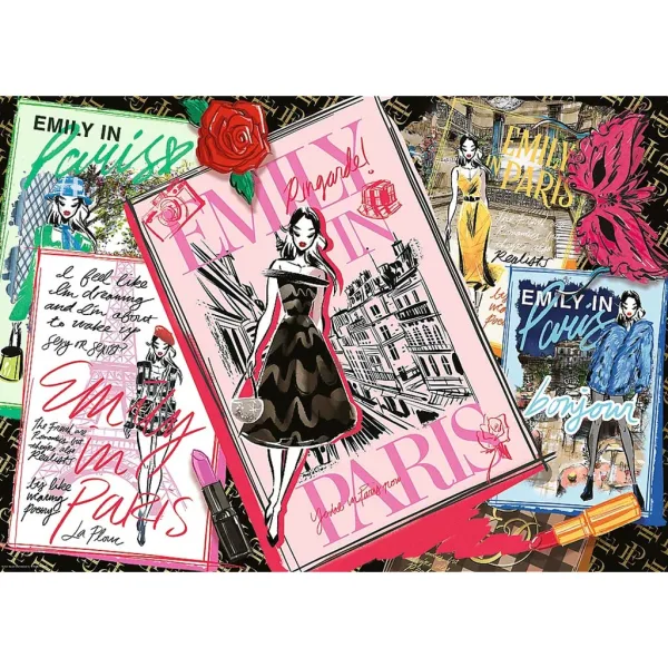 Emily w Paryżu: Magazyny mody puzzle 1000 elementów - Trefl zdjęcie 2