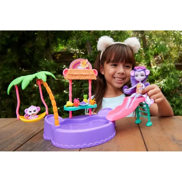 Enchantimals: Zestaw do zabawy z basenem Majmóca - Mattel zdjęcie 3