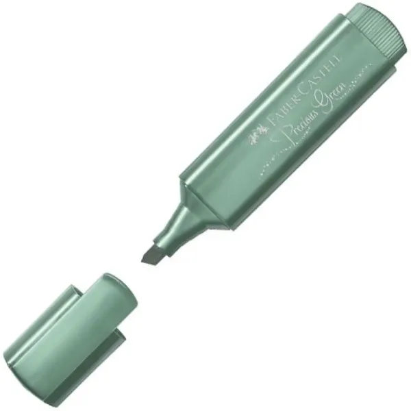 Faber-Castell: 1546 Precious Green zakreślacz w kolorze metalicznej zieleni, 1 sztuka
