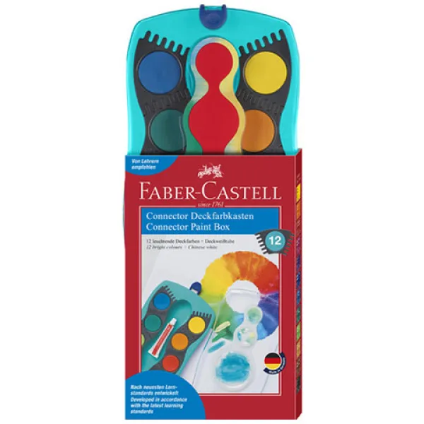 Faber-Castell: Akwarele zestaw 12 kolorów, turkusowy zdjęcie 1