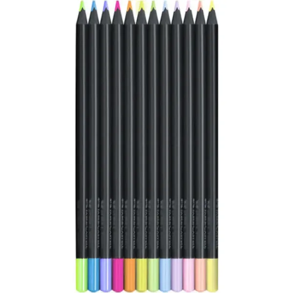 Faber-Castell: Black Edition Pastel zestaw kolorowych ołówków 12 sztuk zdjęcie 2