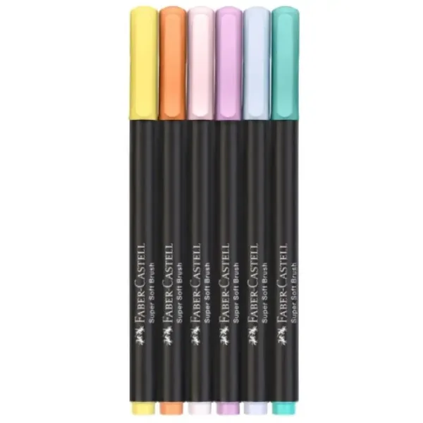 Faber-Castell: Black Edition pastel colors zestaw 6 kolorowych markerów zdjęcie 2