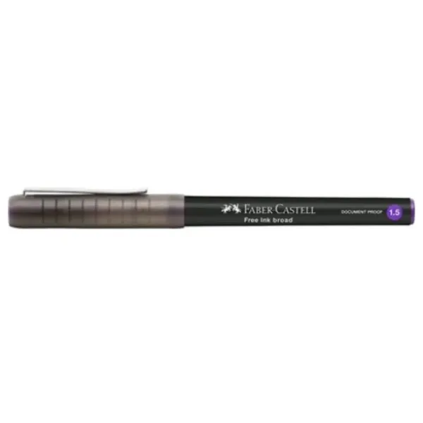 Faber-Castell: Fioletowy długopis żelowy 1,5 mm zdjęcie 2