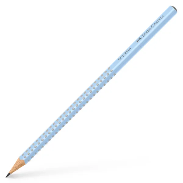 Faber-Castell: GRIP 2001 błękitny ołówek grafitowy 2B zdjęcie 1