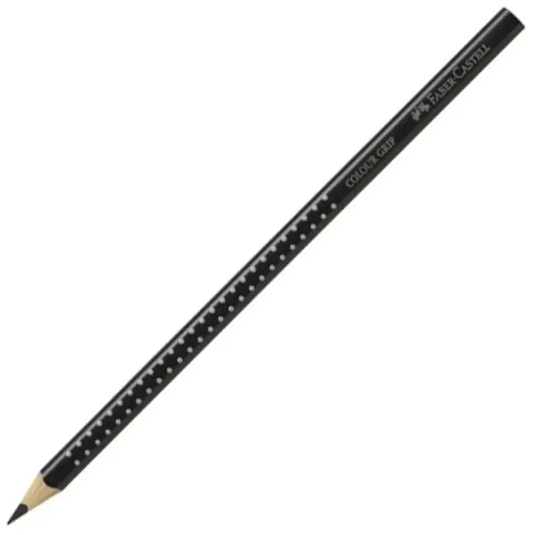 Faber-Castell: Grip 01 czarna kredka kolorowa zdjęcie 1