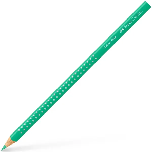 Faber-Castell: Grip 01 kredka kolorowa miętowozielona zdjęcie 1