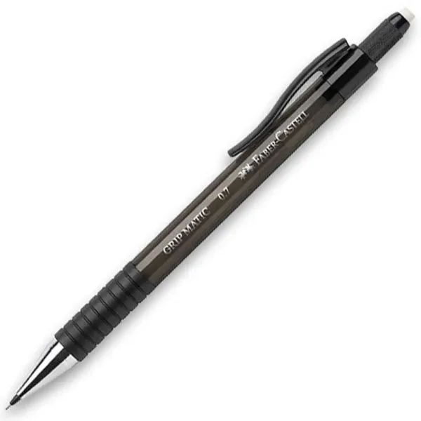 Faber-Castell: Grip Matic ołówek automatyczny z grafitem, końcówka 0,7 mm, czarny kolor. zdjęcie 1