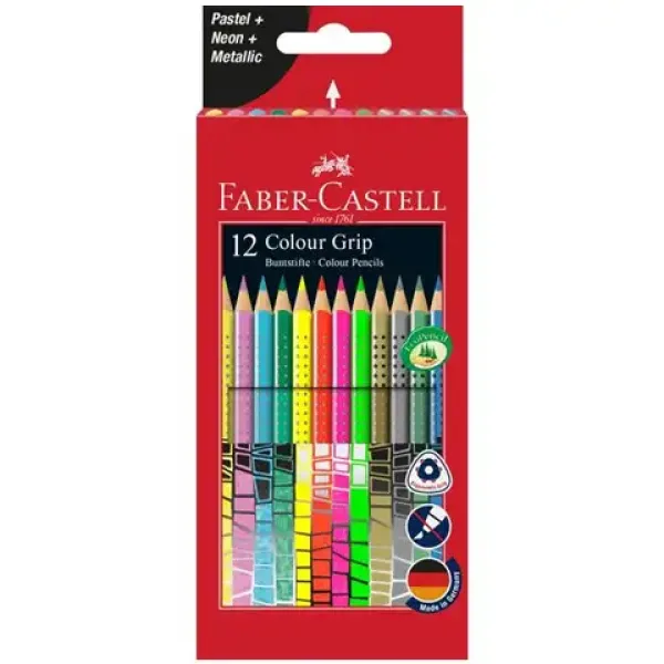 Faber-Castell: Grip kredki kolorowe zestaw 12 sztuk zdjęcie 1