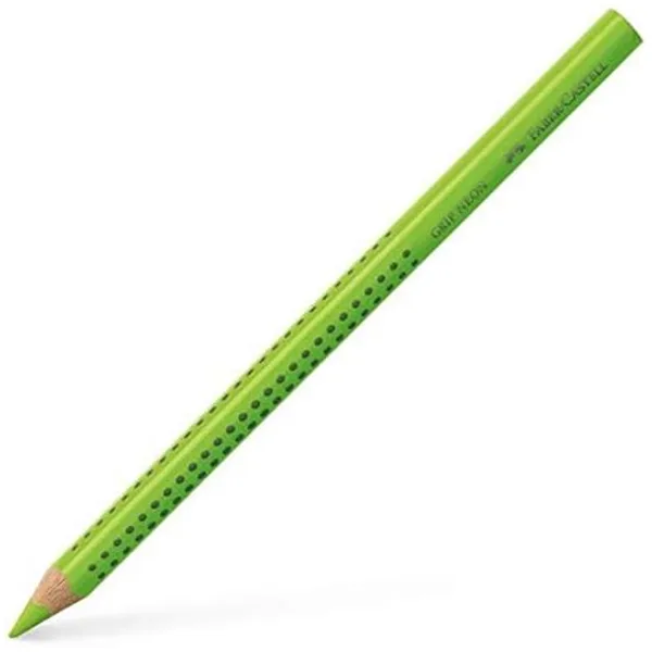 Faber-Castell: Jumbo Grip kredka w kolorze neonowej zieleni zdjęcie 1