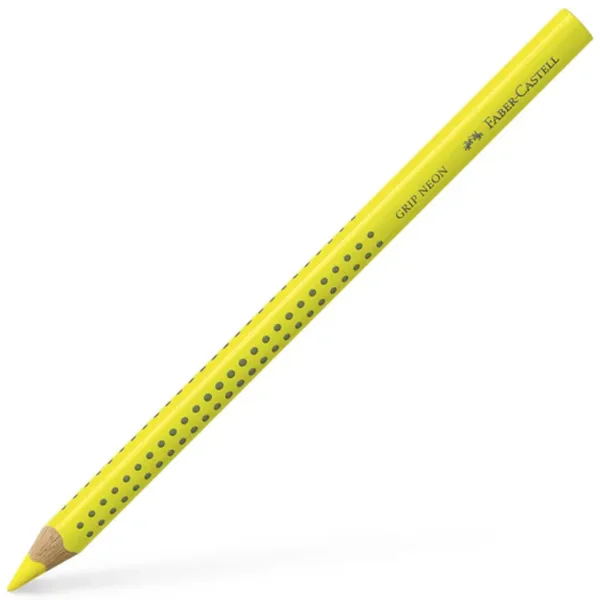 Faber-Castell: Jumbo Grip kredka w kolorze neonowej żółci zdjęcie 1