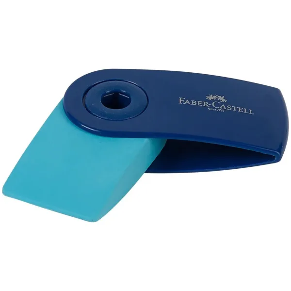 Faber-Castell: Mini gumka w etui w modnych kolorach, 1 szt. zdjęcie 1