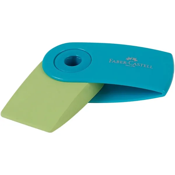 Faber-Castell: Mini gumka w etui w modnych kolorach, 1 szt. zdjęcie 3